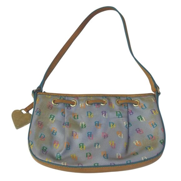 Vintage Y2K DOONEY & BOURKE Rainbow Monogram Logo Mini Purse Shoulder Bag - Picture 6 of 12